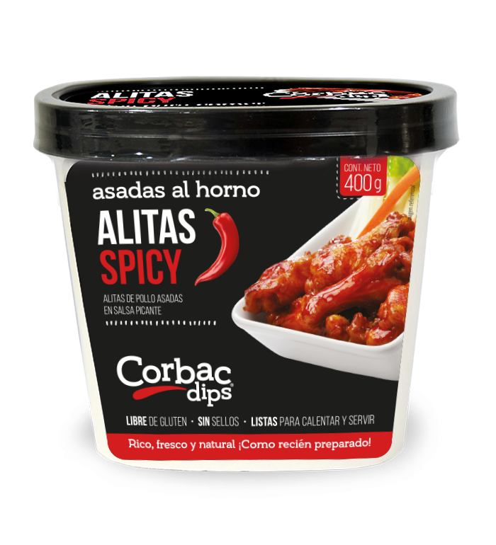 ALITAS SPICY 400g – Corbac Dips